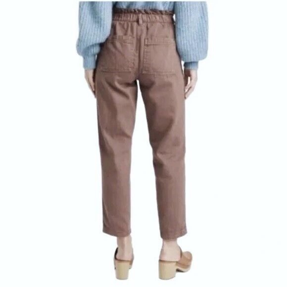 NEW Universal Thread High Rise Waisted Paperbag Tapered Jeans Denim Pants Size 4 - Picture 3 of 8